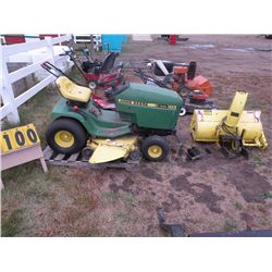 John Deere 185 Hydro w/mower deck & blower Does NOT RUN