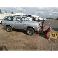 1989 Dodge Ram Charger    SN-3B4GM07Y6KM906293