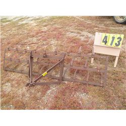 3 pt rake 6 1/2' homemade