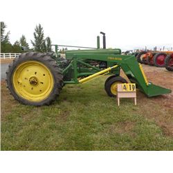 John Deere B w/Loader, foot controled hydraulics