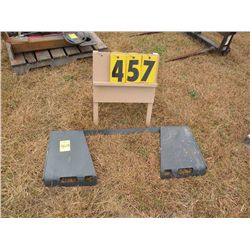 Stout skid loader tool mounting plate