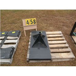 Stout heavy duty skid loader receiver plate