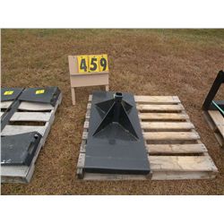 Stout heavy duty skid loader receiver plate