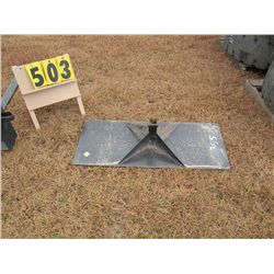 Skid Loader Receiver Plate
