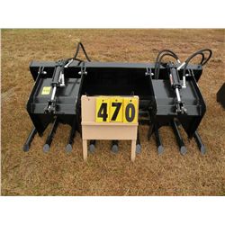 new 72" twin cylinder grapple fork
