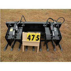 new 72" twin cylinder grapple fork