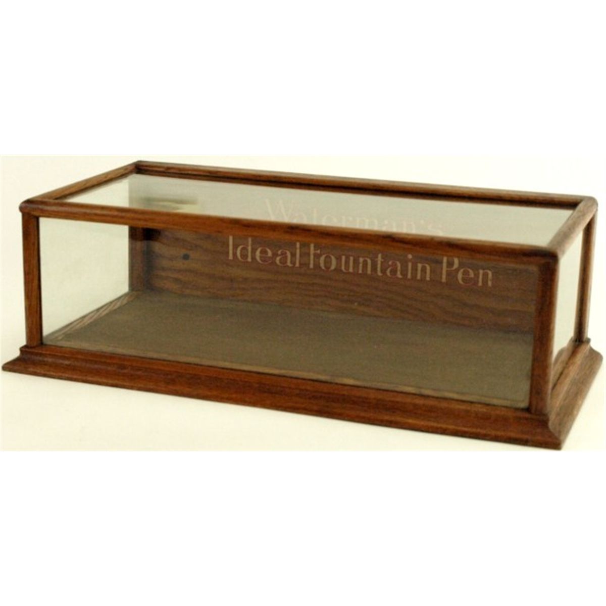 Oak Watermans ideal fountain pen display case