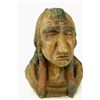 Image 1 : Vintage chalkware bust of Indian warrior