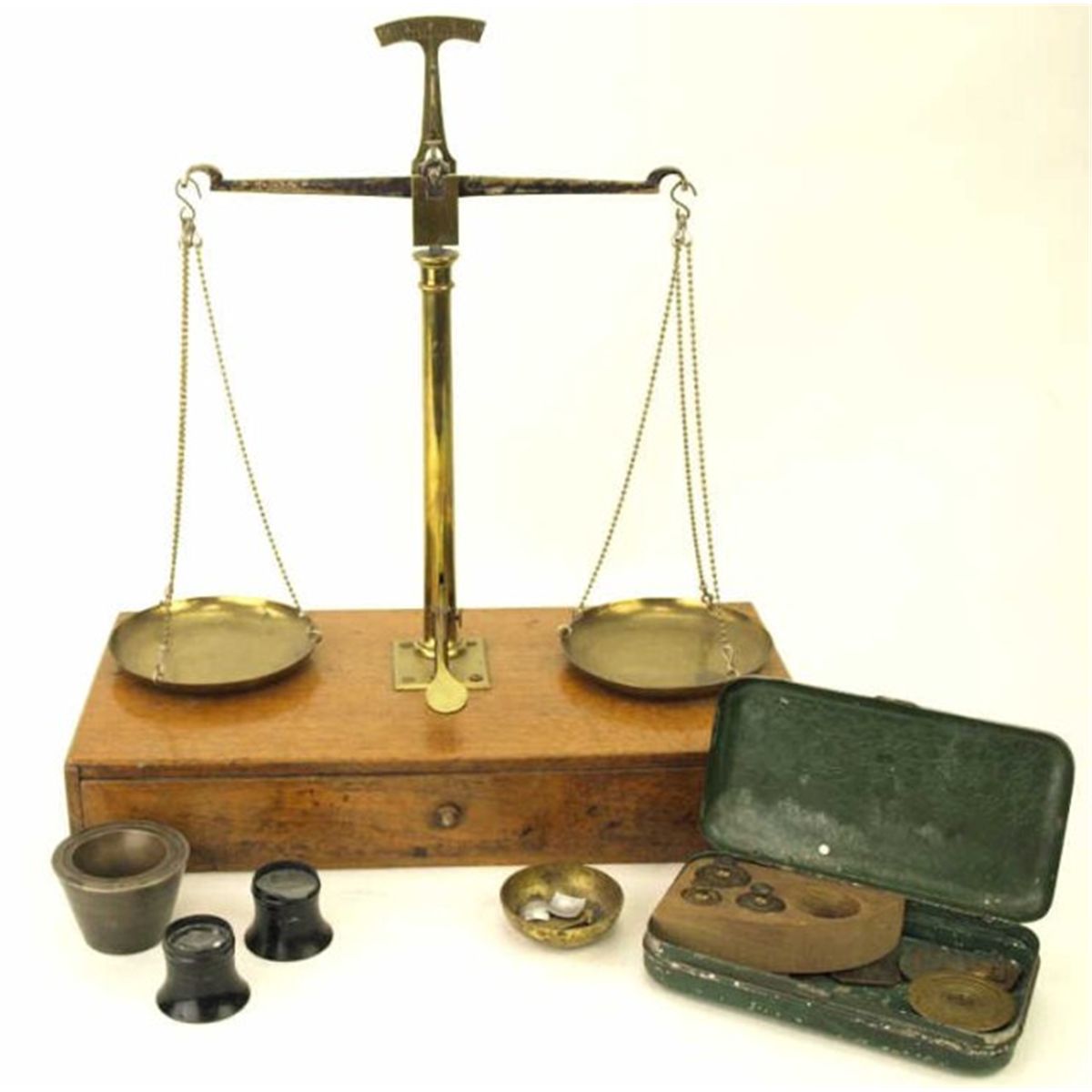 Antique brass gold scale