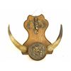 Antique ornamental horned hat rack