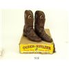 Pair vintage Olsen Stelzer cowboy boots