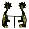 Single mount pair of spurs marked WAR