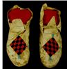 C. 1910 Arapahoe partially beaded moccasins