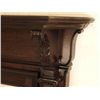Image 2 : 19th C. ornate walnut fireplace mantle