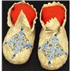 Image 1 : C. 1890's Sioux partially beaded moccasins