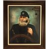 Image 1 : Original oil on canvas of Ship Captain