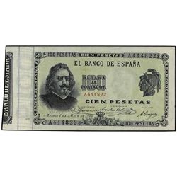 100 Pesetas. 1 Mayo 1900. Quevedo. Serie A. (Leves reparaciomes). Ed-B92a. EBC-.