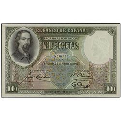1.000 Pesetas. 25 Abril 1931. Zorrilla. Ed-C13. SC.