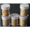 Image 1 : Lot of (5) Gold Leaf Flake Bottles- Non Bullion