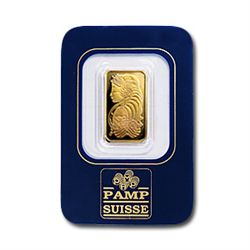 $2.5 Gram Pamp Suisse Gold Ingot 999.9