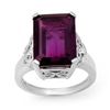 Image 1 : 8.20 ctw Amethyst & Diamond Ring 14K