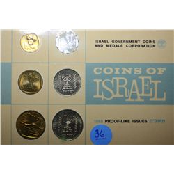 Lot Of 5 1965 Coins Of Israel (Proof Like Coins)