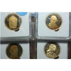 Lot Of 4 Pres. John Tyler Coins (SGS-MS70)