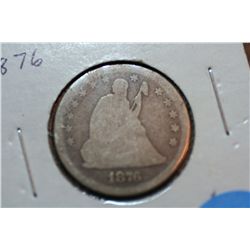 1876 Seated Quarter