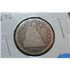 Image 1 : 1876 Seated Quarter
