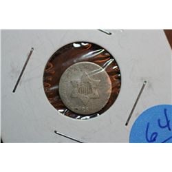 1852 3 Cent Piece
