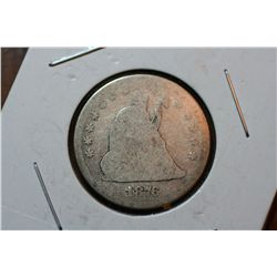 1876 Seated Quarter