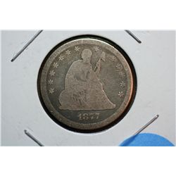 1877 Seated Quarter