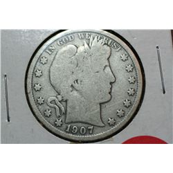 1907 Barber Half Dollar