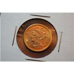 1903 $2.5 Gold Liberty (Toned) 4.2 gms.