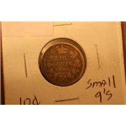 Lot Of 4 Canada 10 Cents (1899,1904,1908,1912)