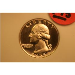 1955 Washington Quarter NGC -PF 67 Cameo
