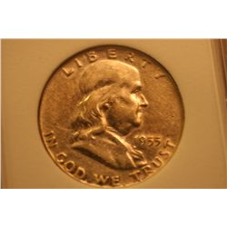 1955 Franklin Half (slabbed)