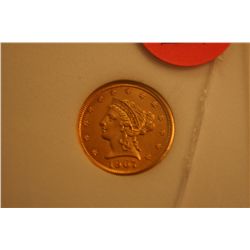 1907 $2.5 Gold Liberty NNC-MS64