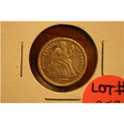 1877-CC Liberty Seated Dime  Fine (Tougher Date)