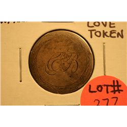 1853 Seated Quarter Love Token(With Arrows-90% Silver)
