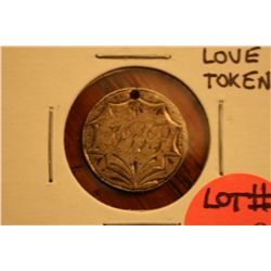 1876 Seated Dime Love Token