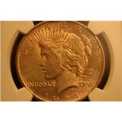 1924 Peace Dollar (NGC-MS63)