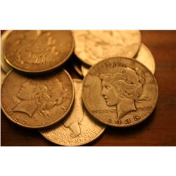 Lot Of 10 Peace Dollars