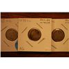 Image 1 : Lot Of 3 1875-CC Seated Dimes