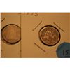 Image 1 : Lot Of 2 1875 Seated Dimes