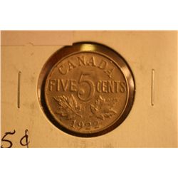 Lot Of 4 Canadian Nickels 1922,1931,1934,1939