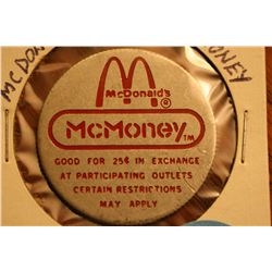 Maverick Token "McDonalds McMoney 25 Cent