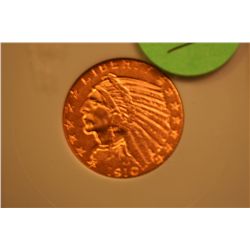 1910-S $5 Gold Indian Coin (NTC-MS63)