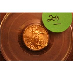 2009 Gold Eagle 1/10 oz. Coin (PCGS-MS70)
