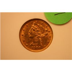 1900 $5 Gold Liberty Coin (NGC-AU58)